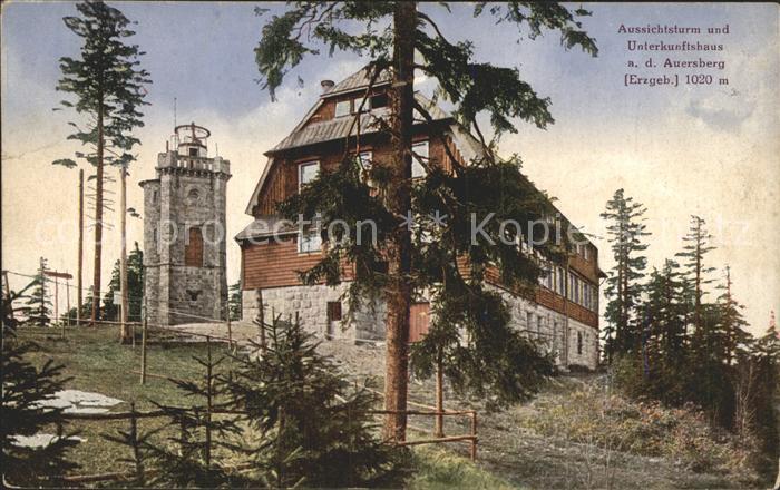 Auersberg Wildenthal Aussichtsturm und Unterkunftshaus