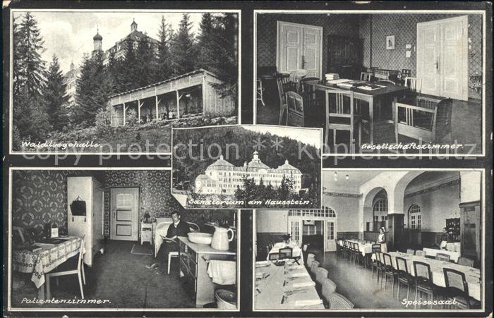 Deggendorf Donau Sanatorium am Hausstein Waldliegehalle Gesellschaftszimmer Pati