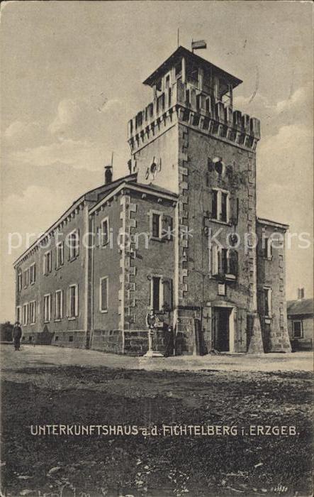 Oberwiesenthal Erzgebirge Unterkunftshaus auf dem Fichtelberg