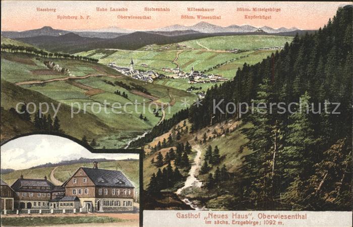 Oberwiesenthal Erzgebirge Gasthof Neues Haus Panorama Erzgebirge