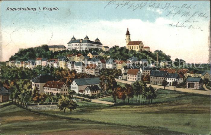 Augustusburg Ortsansicht Schloss Augustusburg