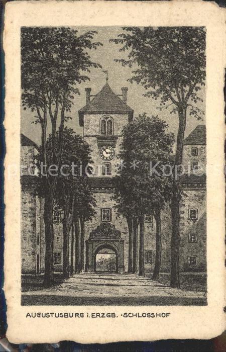 Augustusburg Schlosshof Portal