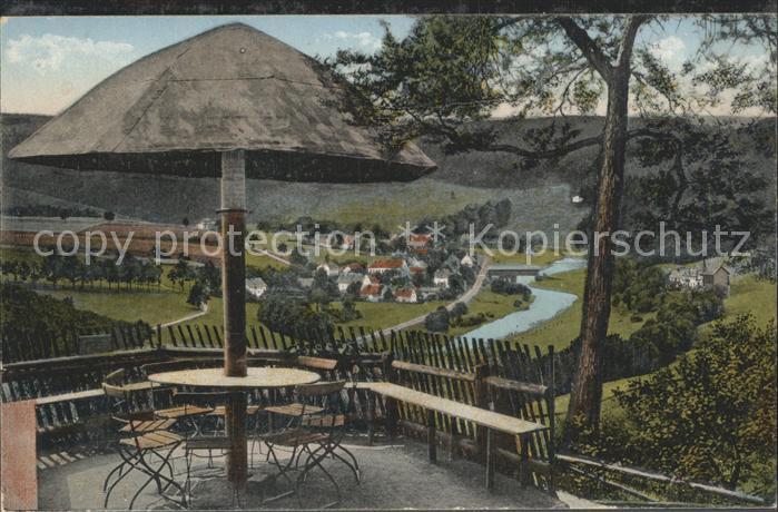 Hennersdorf Augustusburg Blick vom Bergrestaurant Kunnerstein