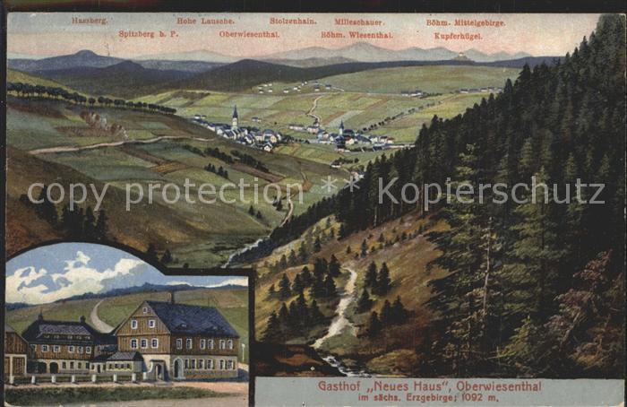 Oberwiesenthal Erzgebirge Panorama Gasthof Neues Haus