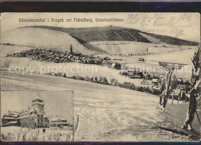 Oberwiesenthal Erzgebirge mit Fichtelberg Unterkunftshaus Fichtelberg