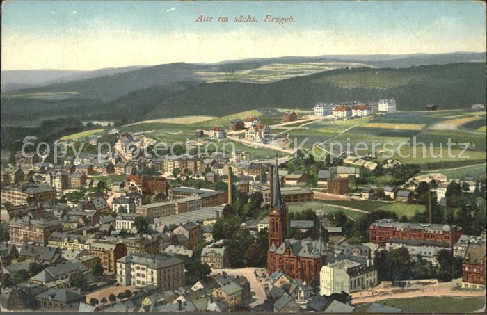 Aue Erzgebirge Panorama