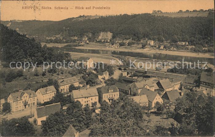 Krippen Bad Schandau Blick auf Postelwitz