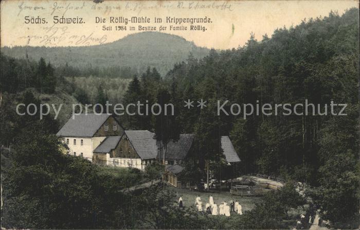 Krippen Bad Schandau Roellig Muehle im Krippengrund