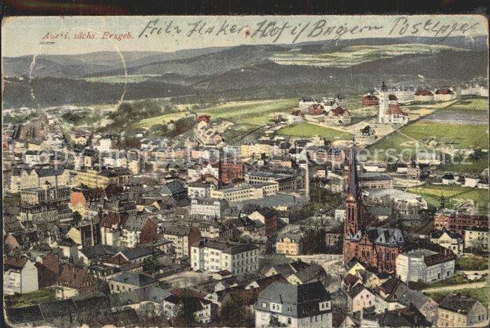 Aue Erzgebirge Totalansicht