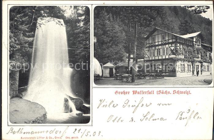 Saechsische Schweiz Lichtenhainer Wasserfall Restaurant