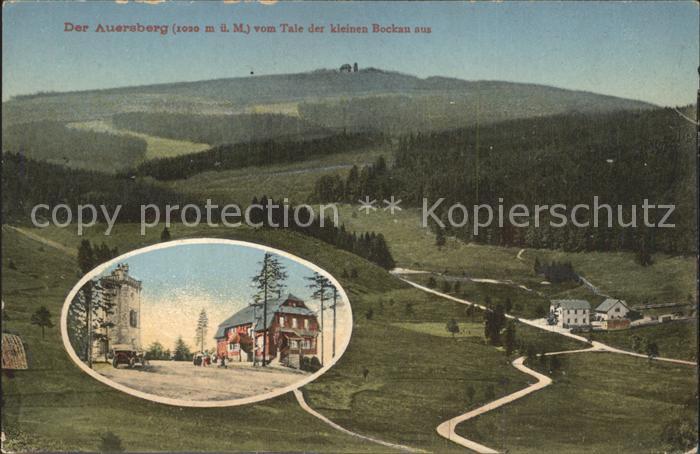 Auersberg Wildenthal Panorama Berggasthaus Auersberghaus
