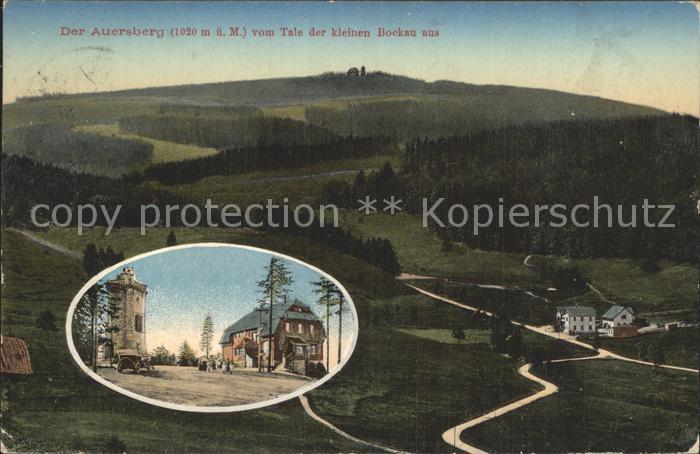 Auersberg Wildenthal Panorama Berggasthaus Auersberghaus