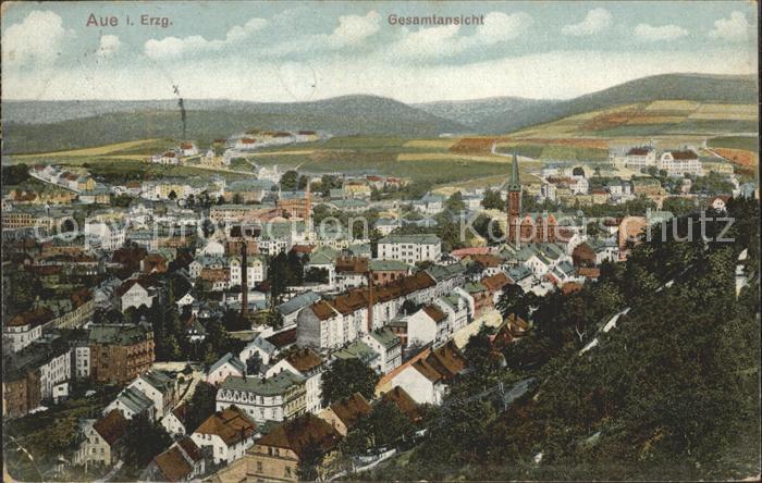 Aue Erzgebirge Panorama