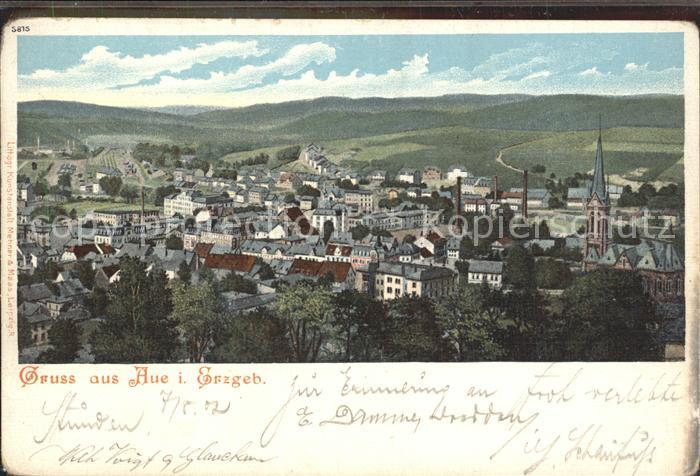 Aue Erzgebirge Panorama