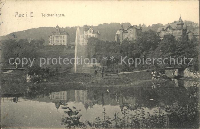 Aue Erzgebirge Teichanlagen Fontaene