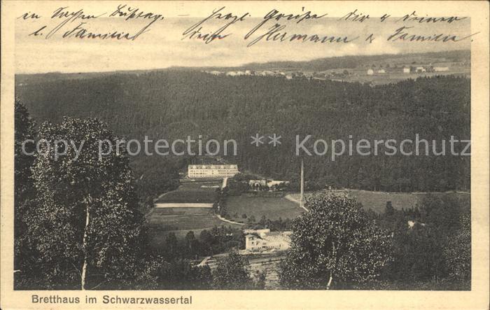 Aue Erzgebirge Bretthaus im Schwarzwassertal