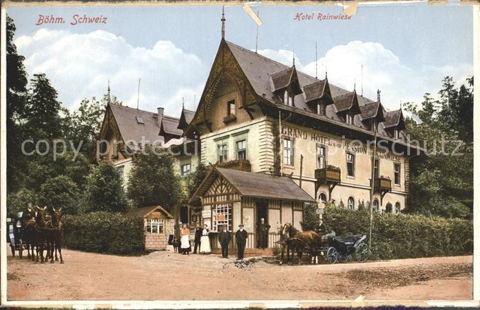 Rainwiese Mezna Hrenska Okres Decin Hotel Rainwiese Pferdekutschen