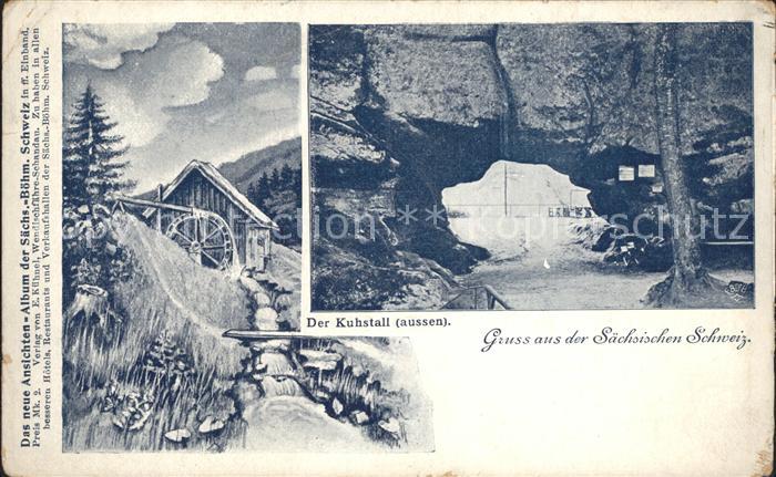 Saechsische Schweiz Muehle Kuhstall von aussen