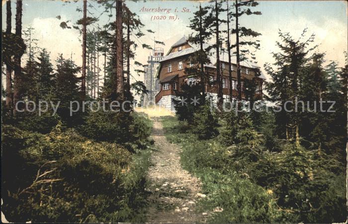 Auersberg Wildenthal Unterkunftshaus und Aussichtsturm