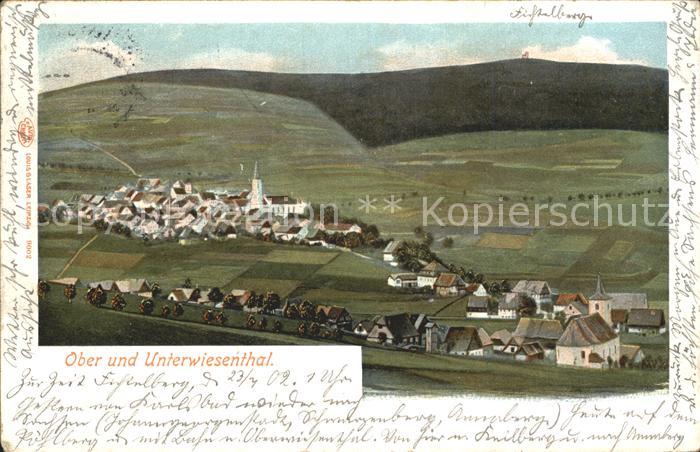 Oberwiesenthal Erzgebirge mit Fichtelberg