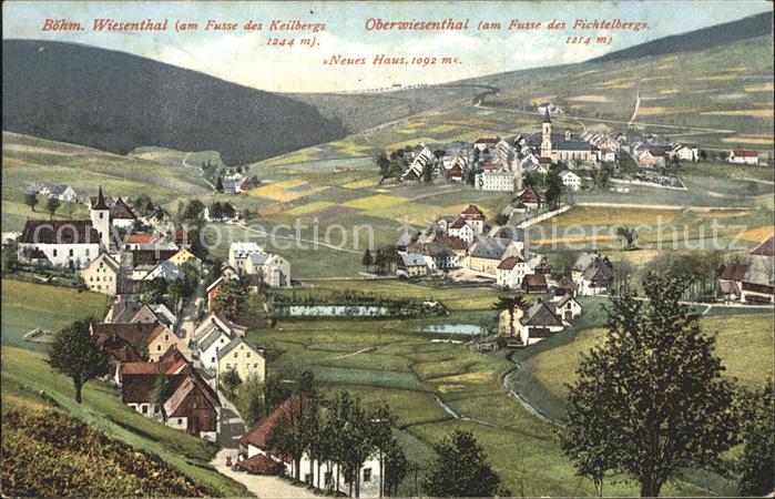 Oberwiesenthal Erzgebirge mit Boehm Wiesental Keilberg und Fichtelberg