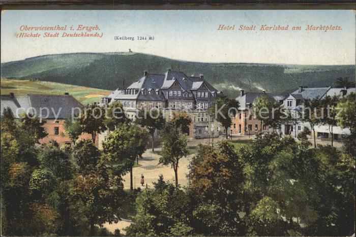 Oberwiesenthal Erzgebirge Hotel Stadt Karlsbad am Marktplatz