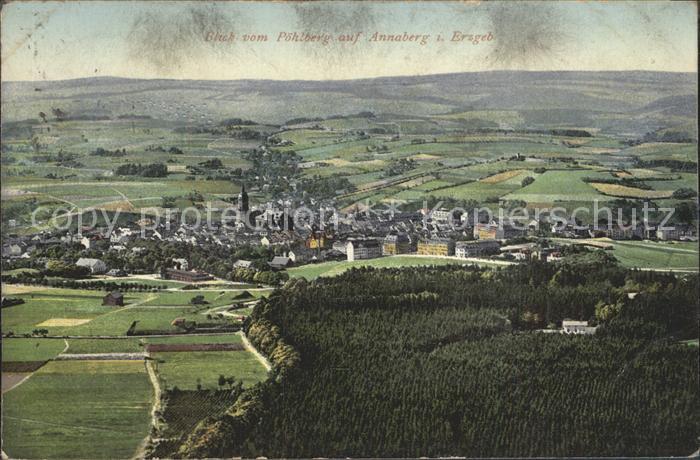 Annaberg-Buchholz Erzgebirge Blick vom P?hlberg