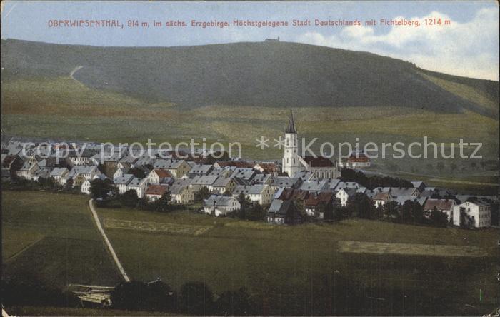 Oberwiesenthal Erzgebirge mit Fichtelberg