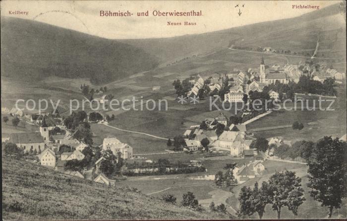 Oberwiesenthal Erzgebirge mit Boehm Wiesenthal Keilberg und Fichtelberg
