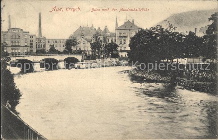 Aue Erzgebirge Blick zur Muldenthalbruecke