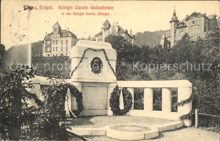 Aue Erzgebirge Koenigin Carola Gedenkstein