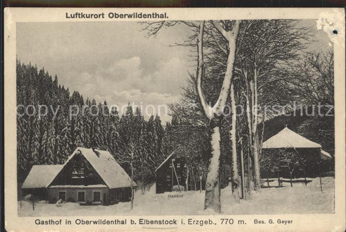 Oberwildenthal Erzgebirge Gasthof