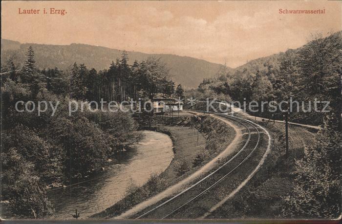 Lauter Schwarzenberg Erzgebirge Partie im Schwarzwassertal