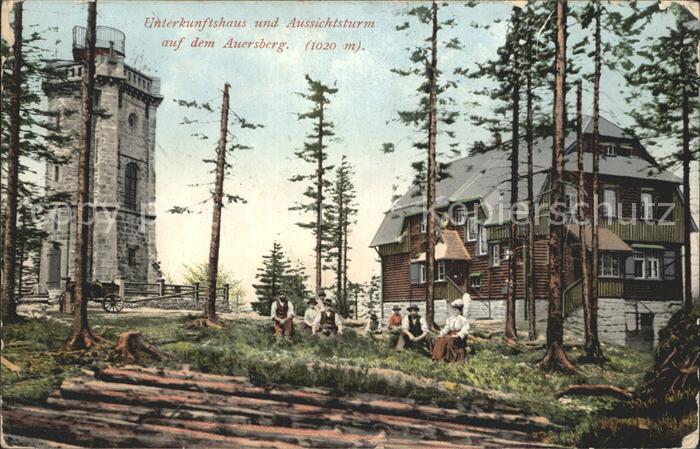Auersberg Wildenthal Unterkunftshaus und Aussichtsturm