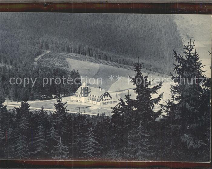 Unterwiesenthal Blick vom Fichtelberg auf Rotes Vorwerk