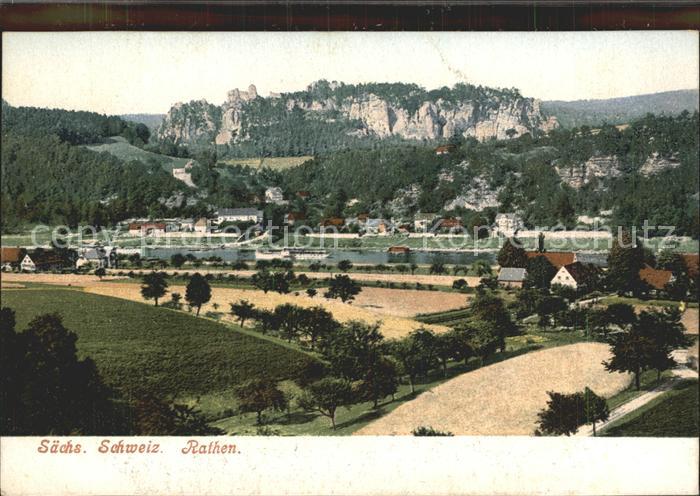 Rathen Saechsische Schweiz Elbepartie mit Bastei