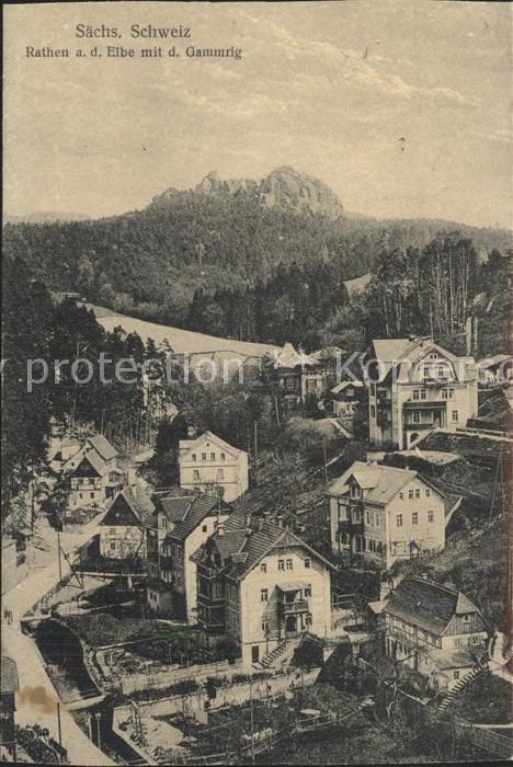 Rathen Saechsische Schweiz mit Gammrig