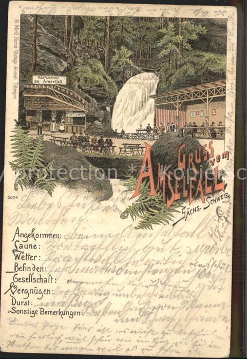 Rathen Saechsische Schweiz Restaurant am Amselfall