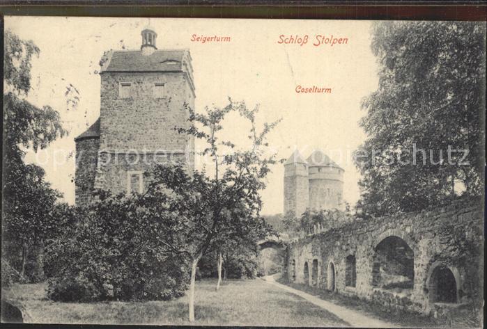 Stolpen Schloss mit Seiger und Coselturm