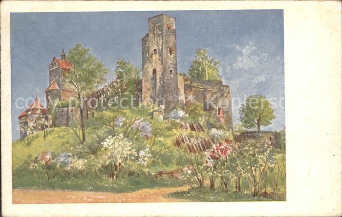 Stolpen Schloss Kuenstlerkarte