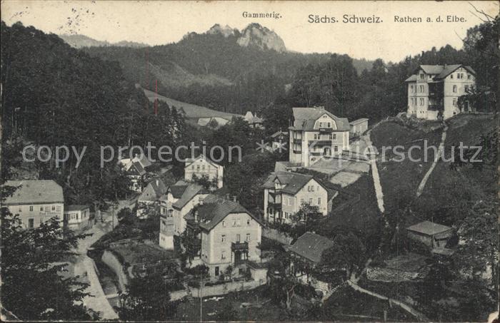 Rathen Saechsische Schweiz mit Gammerig