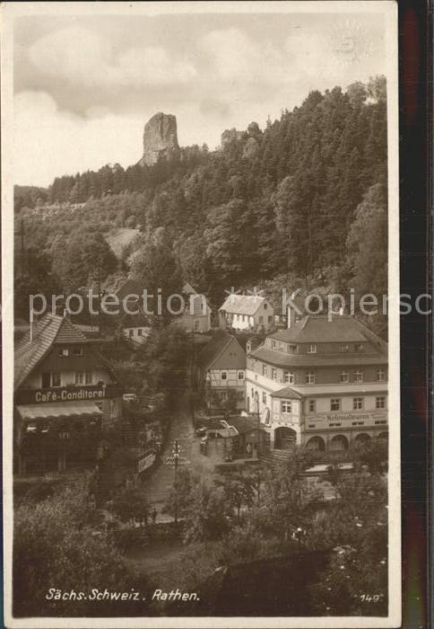 Rathen Saechsische Schweiz mit Talwaechter