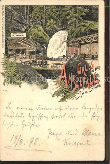 Rathen Saechsische Schweiz Restaurant am Amselfall