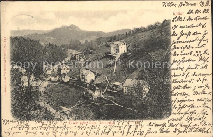 Rathen Saechsische Schweiz mit Gammerig