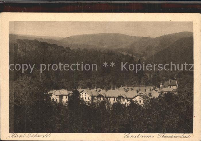 Eichwald Tschechien Sanatorium Theresienbad im Erzgebirge