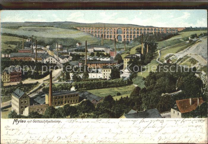 Mylau Teilansicht mit Goeltzschtalbruecke