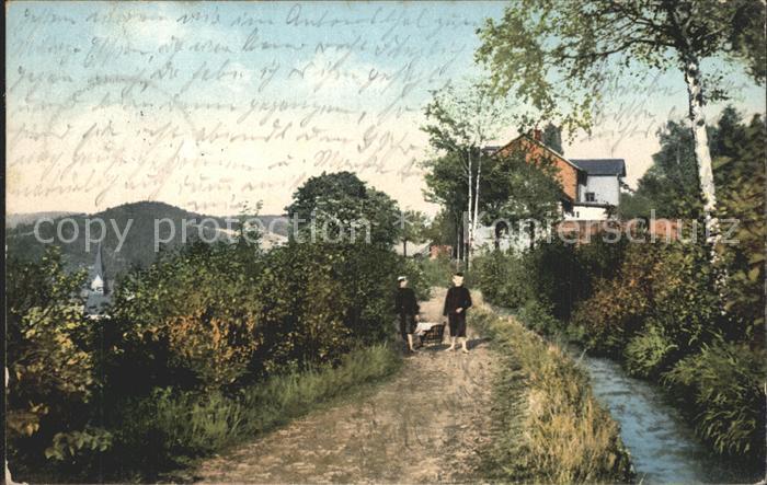 Schwarzenberg Erzgebirge Flossgraben Idyll am Panorama