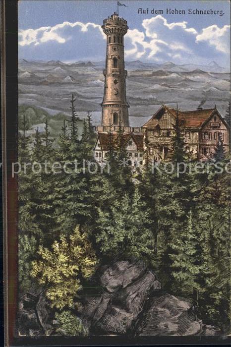 Jilove Eulau Auf dem Hohen Schneeberg Aussichtsturm