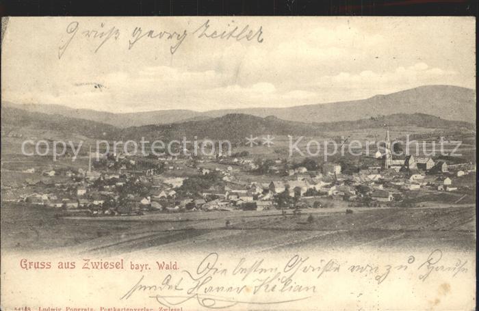 Zwiesel Niederbayern Panorama Bayerischer Wald