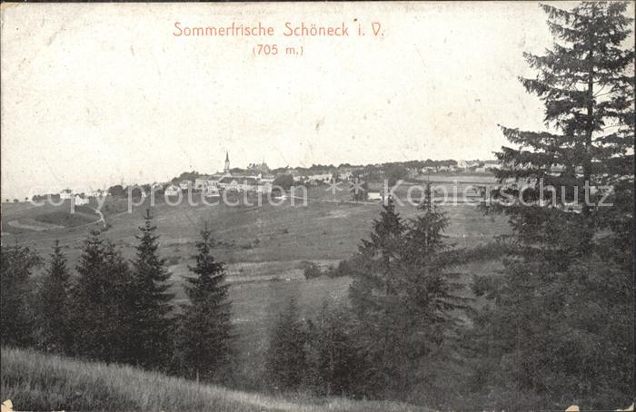 Schoeneck Vogtland Panorama Sommerfrische